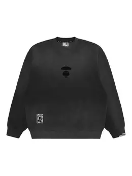 AAPE BY *A BATHING APE®: Чёрный свитер 