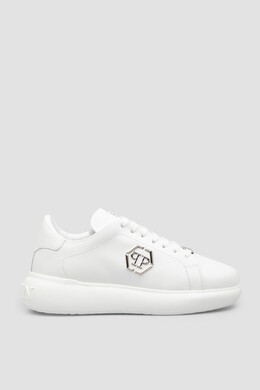 Philipp Plein: Белые кроссовки  Hexagon