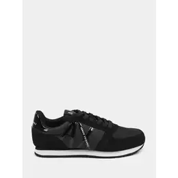 Armani Exchange: Чёрные кроссовки 