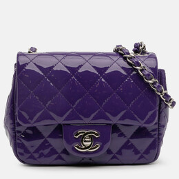 Chanel: Фиолетовая сумка 