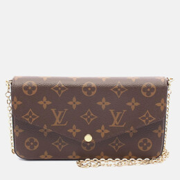 Louis Vuitton: Коричневая сумка  Pochette