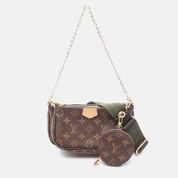 Louis Vuitton: Сумка  Pochette Accessoires цвета хаки