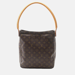 Louis Vuitton: Коричневая сумка  Looping