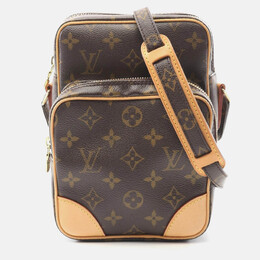Louis Vuitton: Коричневі сумки через плече 