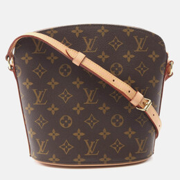 Louis Vuitton: Коричневая сумка 