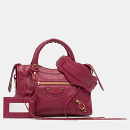 Balenciaga: Розовая сумка  Classic City
