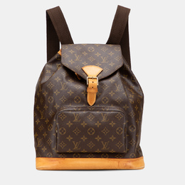 Louis Vuitton: Коричневі рюкзаки 