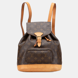 Louis Vuitton: Коричневі рюкзаки 