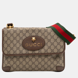 Gucci: Коричневая сумка  GG Supreme