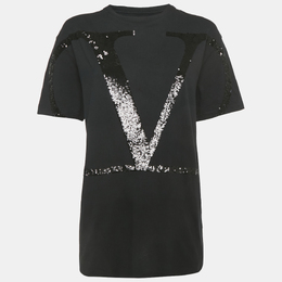 Valentino: Чёрная футболка  VLogo