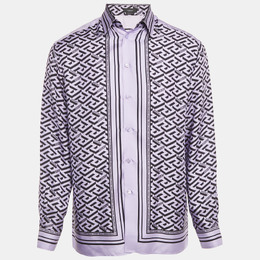 Versace: Фиолетовая рубашка 