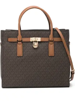 Michael Kors: Коричневая сумка-шоппер 