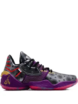 adidas: Фиолетовые кроссовки  Harden