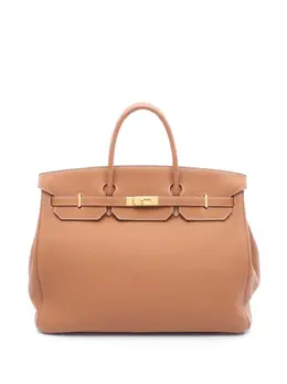 Hermès Pre-Owned: Коричневая сумка-шоппер 