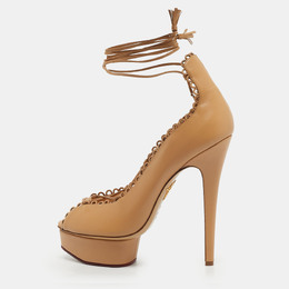 Charlotte Olympia: Бежеві туфлі 