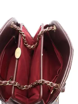 CHANEL Pre-Owned: Бордовая сумка 