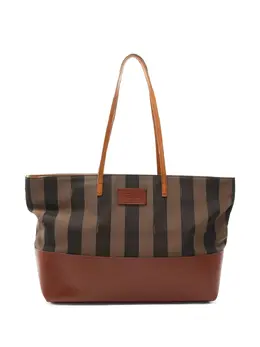Fendi Pre-Owned: Сумка-шоппер в полоску 