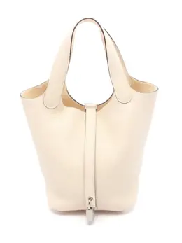 Hermès Pre-Owned: Бежевая сумка-шоппер 