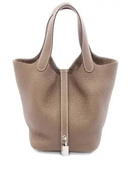 Hermès Pre-Owned: Коричневая сумка-шоппер 