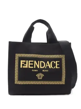 Fendi Pre-Owned: Чёрная сумка-шоппер 