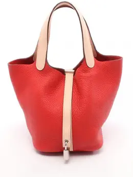 Hermès Pre-Owned: Красная сумка-шоппер 
