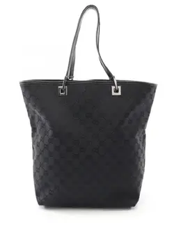 Gucci Pre-Owned: Чёрная сумка-шоппер 