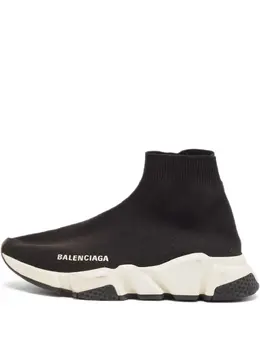 Balenciaga Pre-Owned: Чёрные кроссовки 