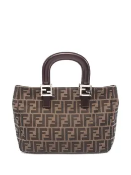 Fendi Pre-Owned: Коричневая сумка-шоппер 