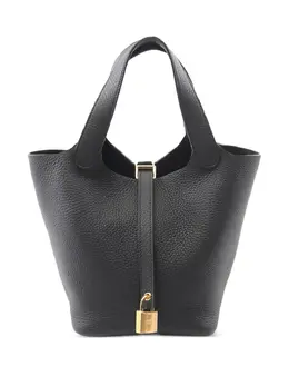 Hermès Pre-Owned: Чёрная сумка-шоппер 