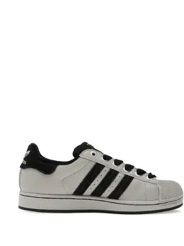 adidas: Чёрные кроссовки  Superstar
