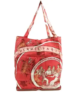 Hermès Pre-Owned: Красная сумка-шоппер 
