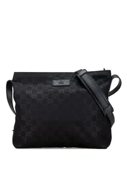 Gucci Pre-Owned: Чёрная сумка через плечо 