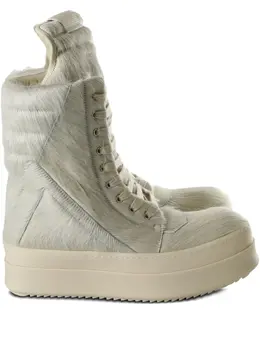 Rick Owens: Белые кроссовки  Geobasket