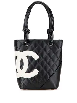 CHANEL Pre-Owned: Чёрная сумка-шоппер 