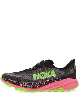 HOKA: Чёрные кроссовки 