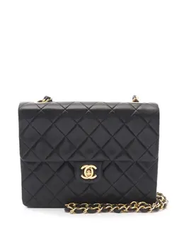 CHANEL Pre-Owned: Чёрная сумка через плечо 