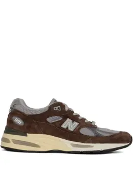 New Balance: Коричневые кроссовки 