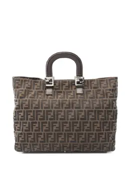 Fendi Pre-Owned: Коричневая сумка-шоппер 