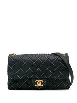 CHANEL Pre-Owned: Голубая сумка через плечо 
