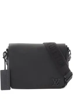 Louis Vuitton Pre-Owned: Чёрная сумка через плечо 