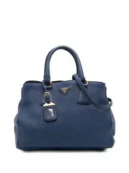 Prada Pre-Owned: Голубая сумка-шоппер 