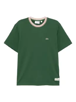Lacoste: Зелёная футболка 