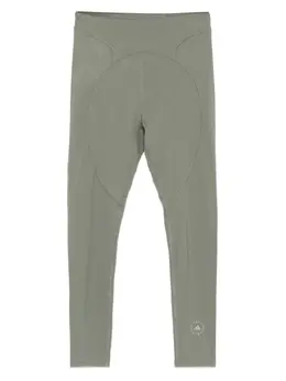 adidas by Stella McCartney: Зелёные легинсы 