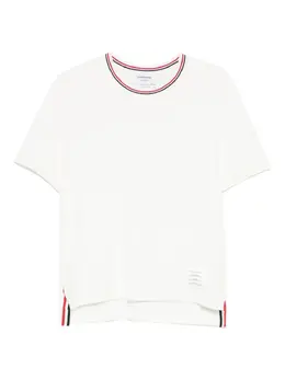 Thom Browne: Белая футболка 