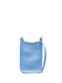 Longchamp: Голубая сумка  Le Foulonné