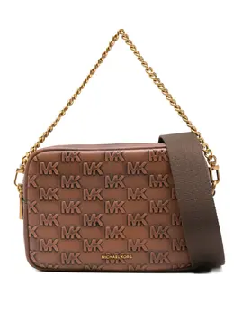 Michael Kors: Коричневая сумка через плечо 