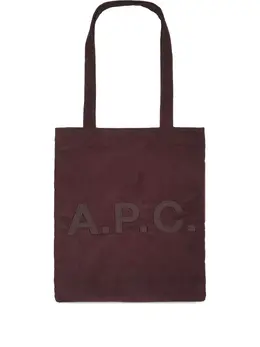 A.P.C.: Бордовая сумка-шоппер  Lou