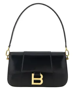 Balenciaga: Чёрная сумка  Hourglass