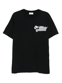 Off-White: Футболка с принтом 