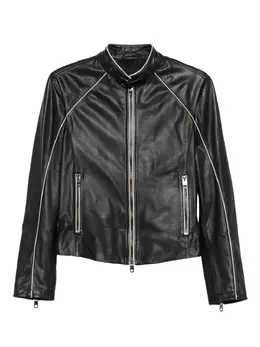 Emporio Armani: Кожаная куртка 